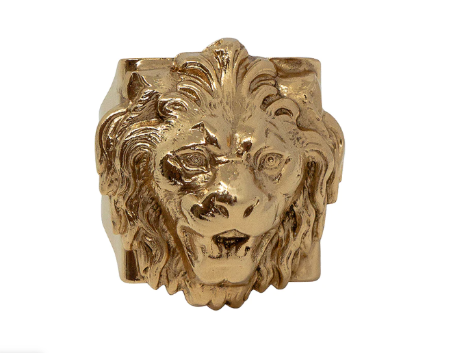 Bague Lion doré ou argenté