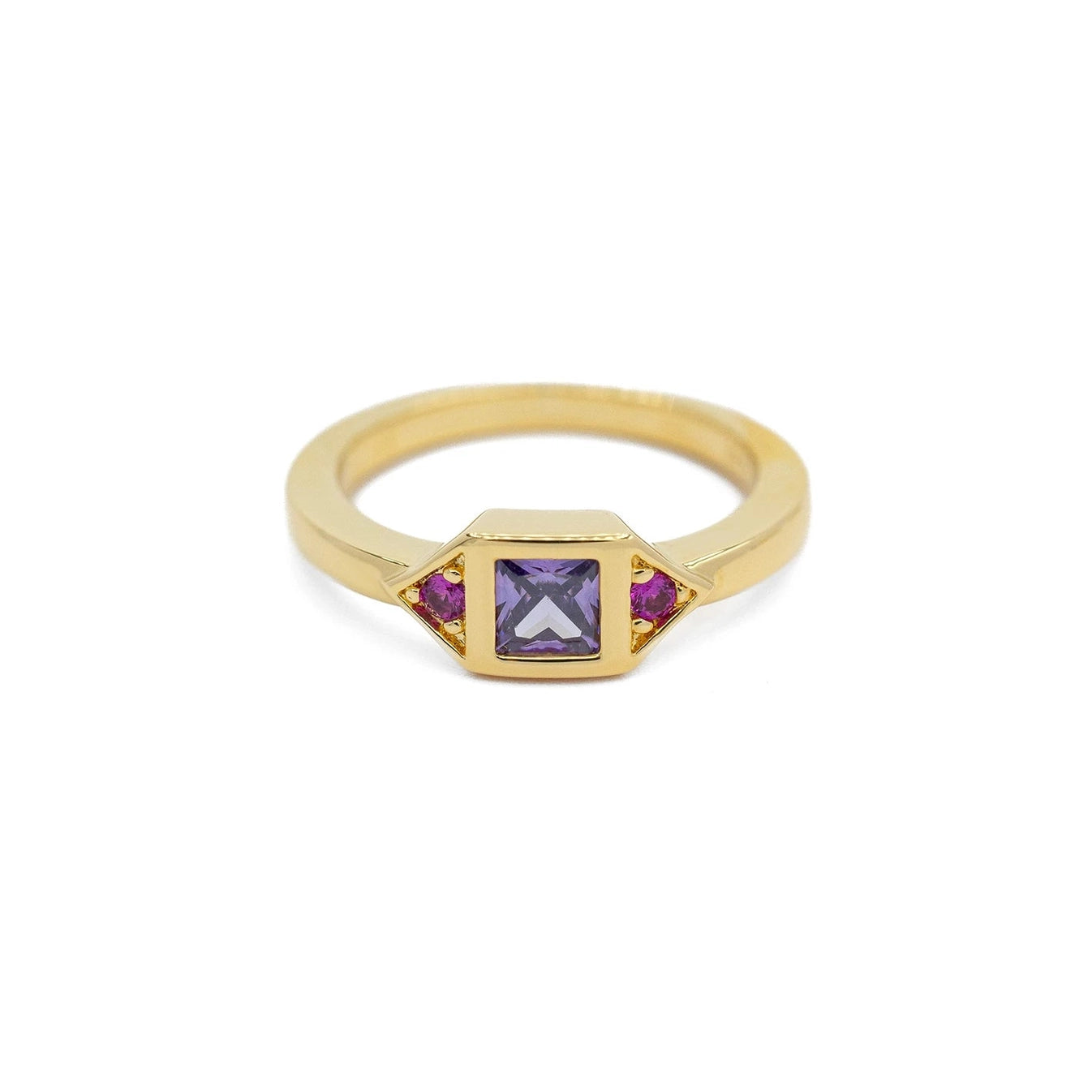 Bague améthyste rose SENTIMENTS
