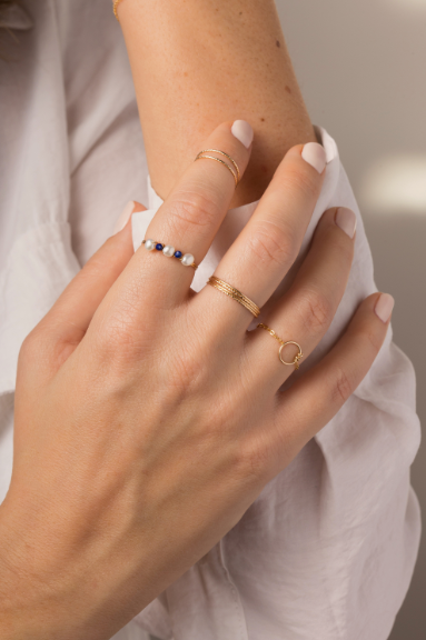 Bague bouton YAY