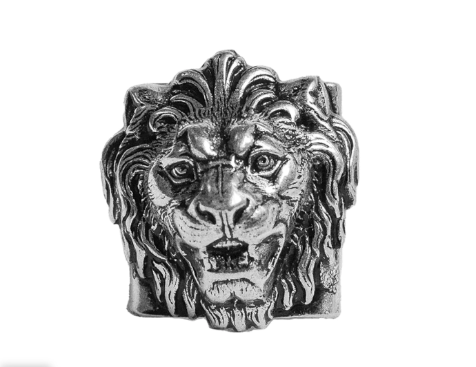 Bague Lion argenté