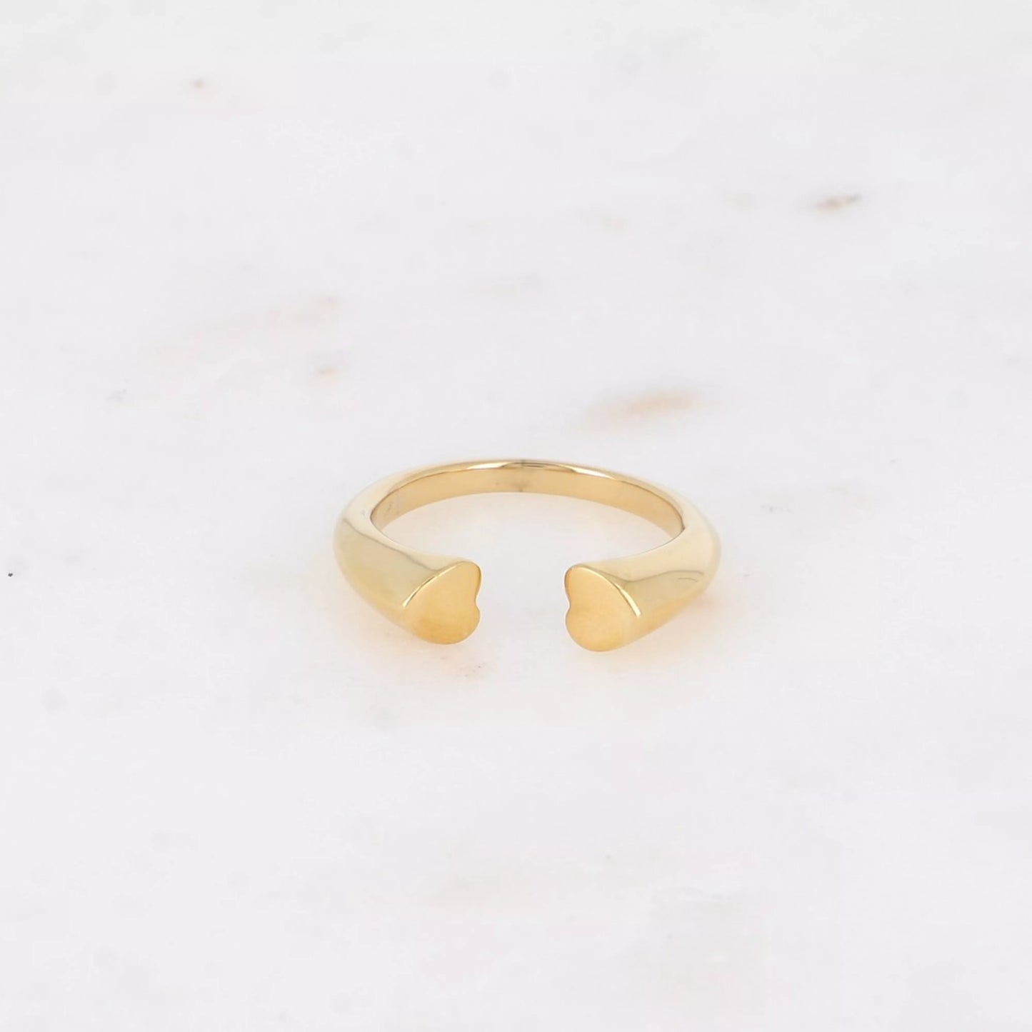Bague ouverte coeurs