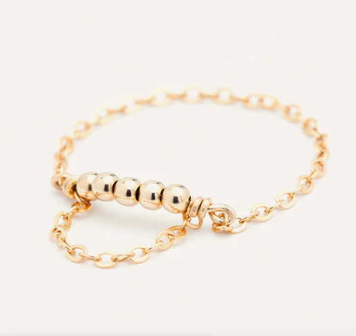 Bague chaînette pont