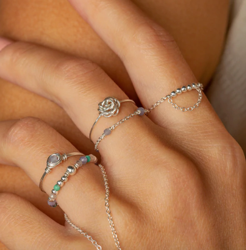 Bague chaînette pont