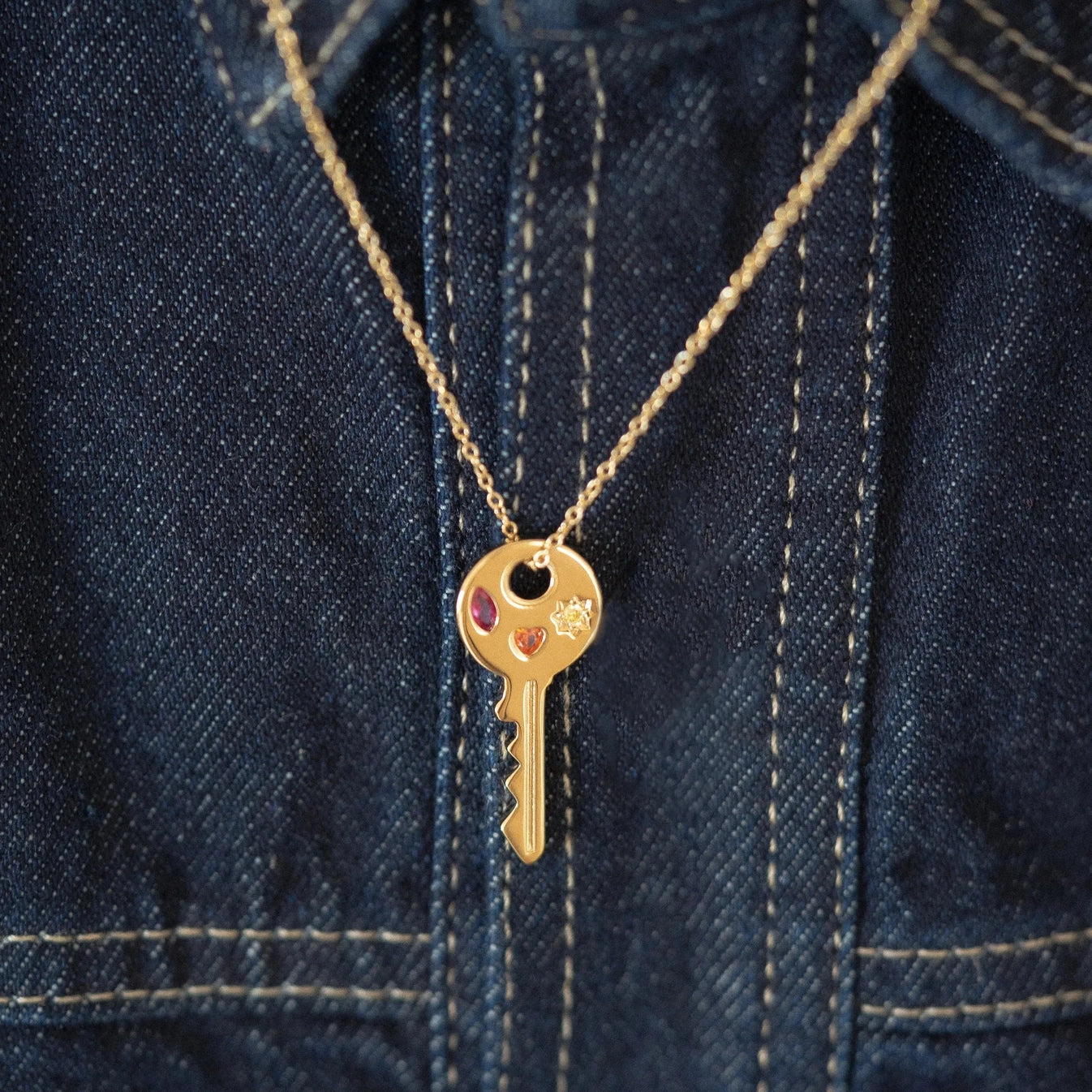 Collier clé SENTIMENTS