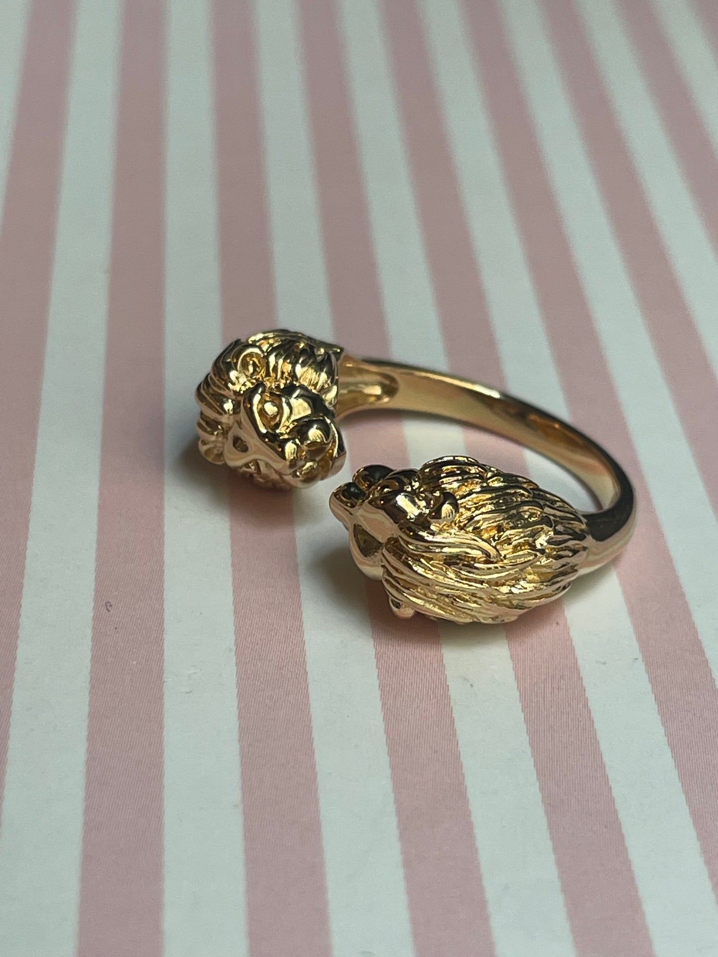 Bague double Lions