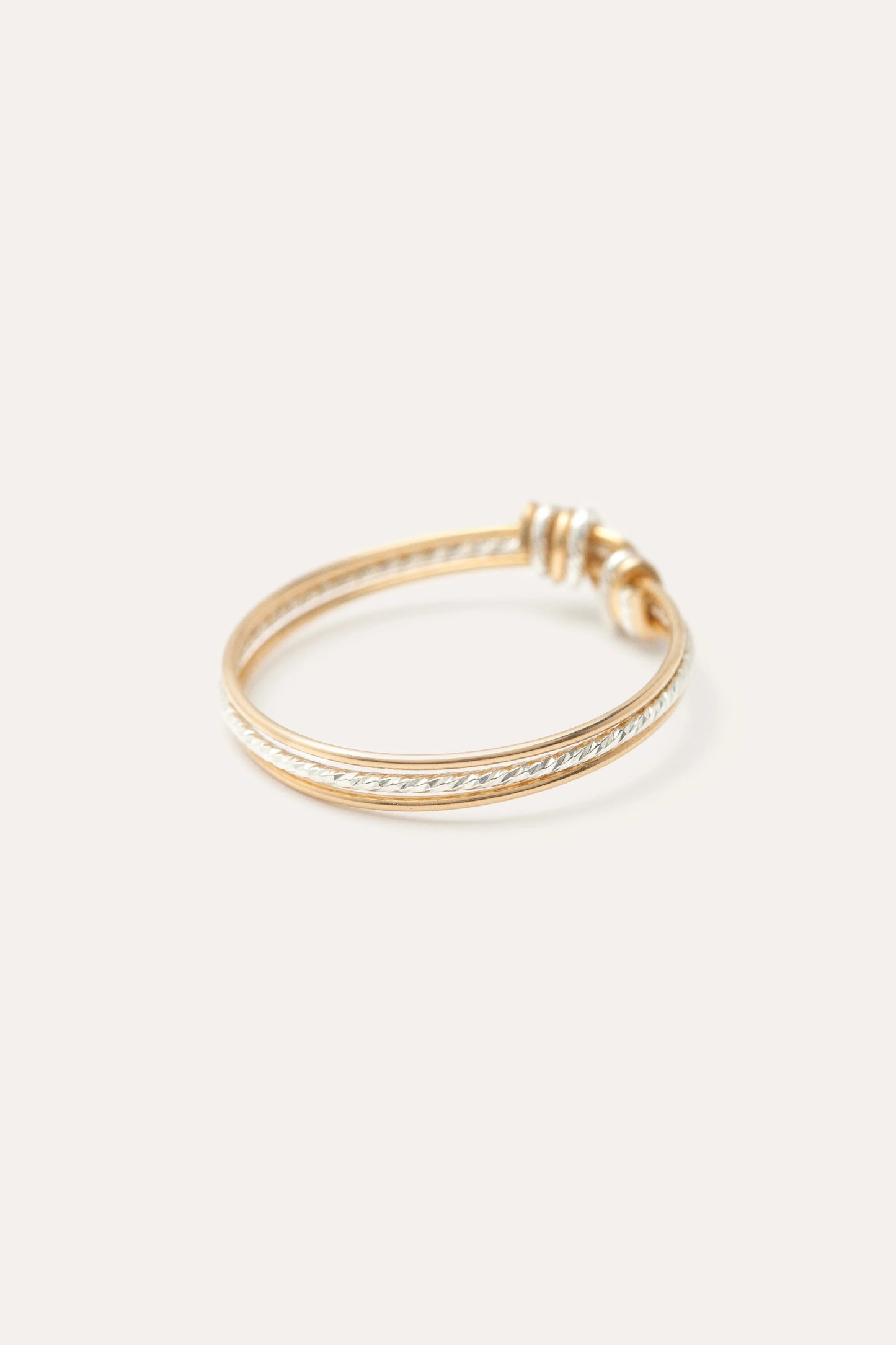 Bague diamanté bicolore
