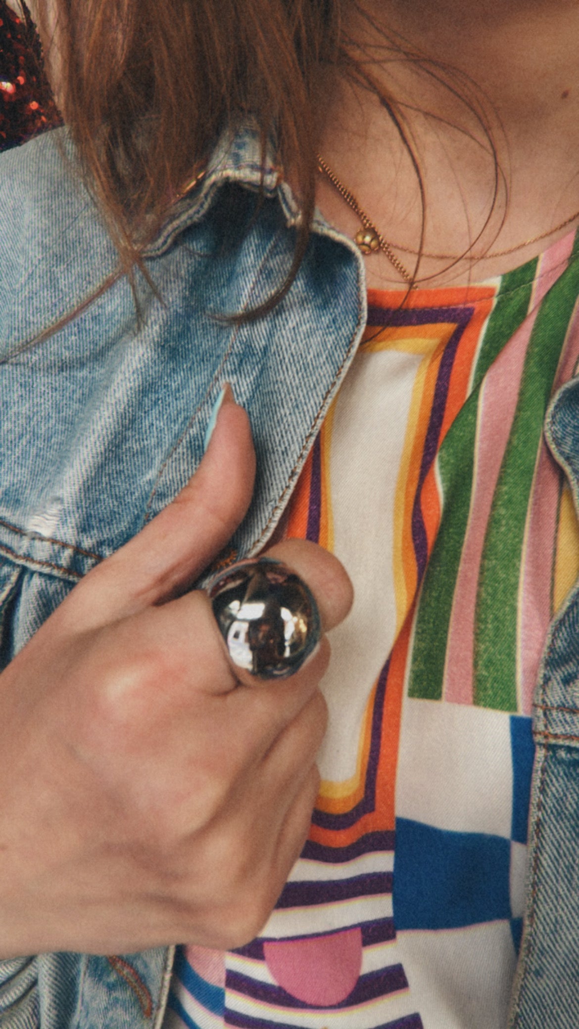 BAGUE BOULE ARGENT
