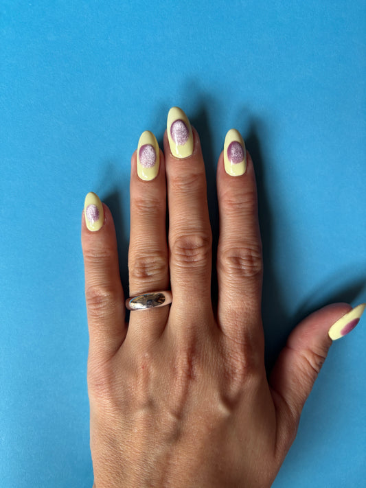BAGUE BOMBÉE ARGENT