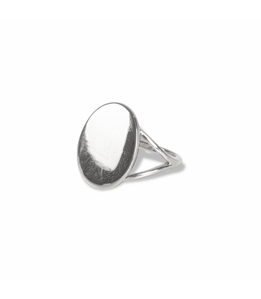 Bague ovale argent