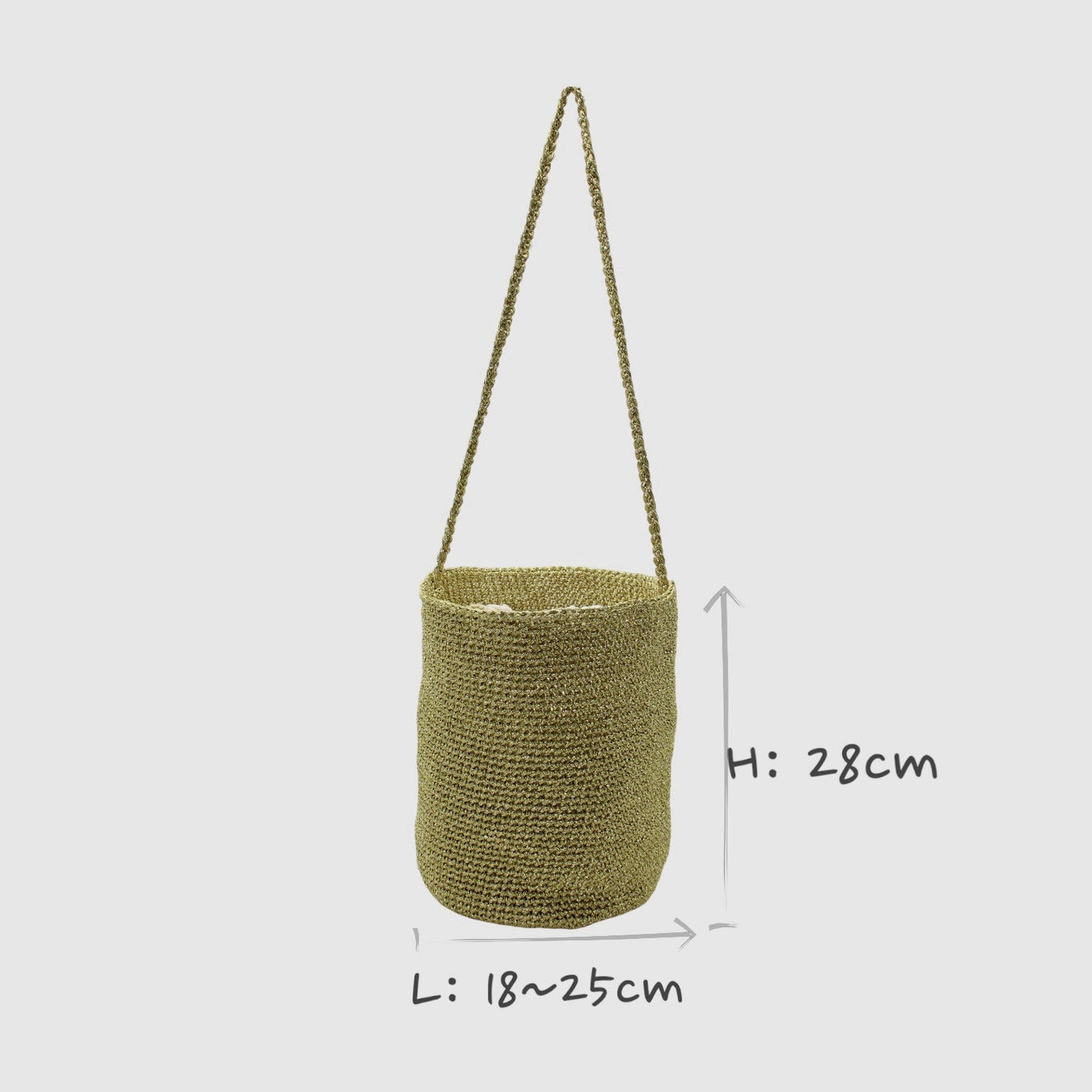 SAC TRESSÉ OR OU ARGENT